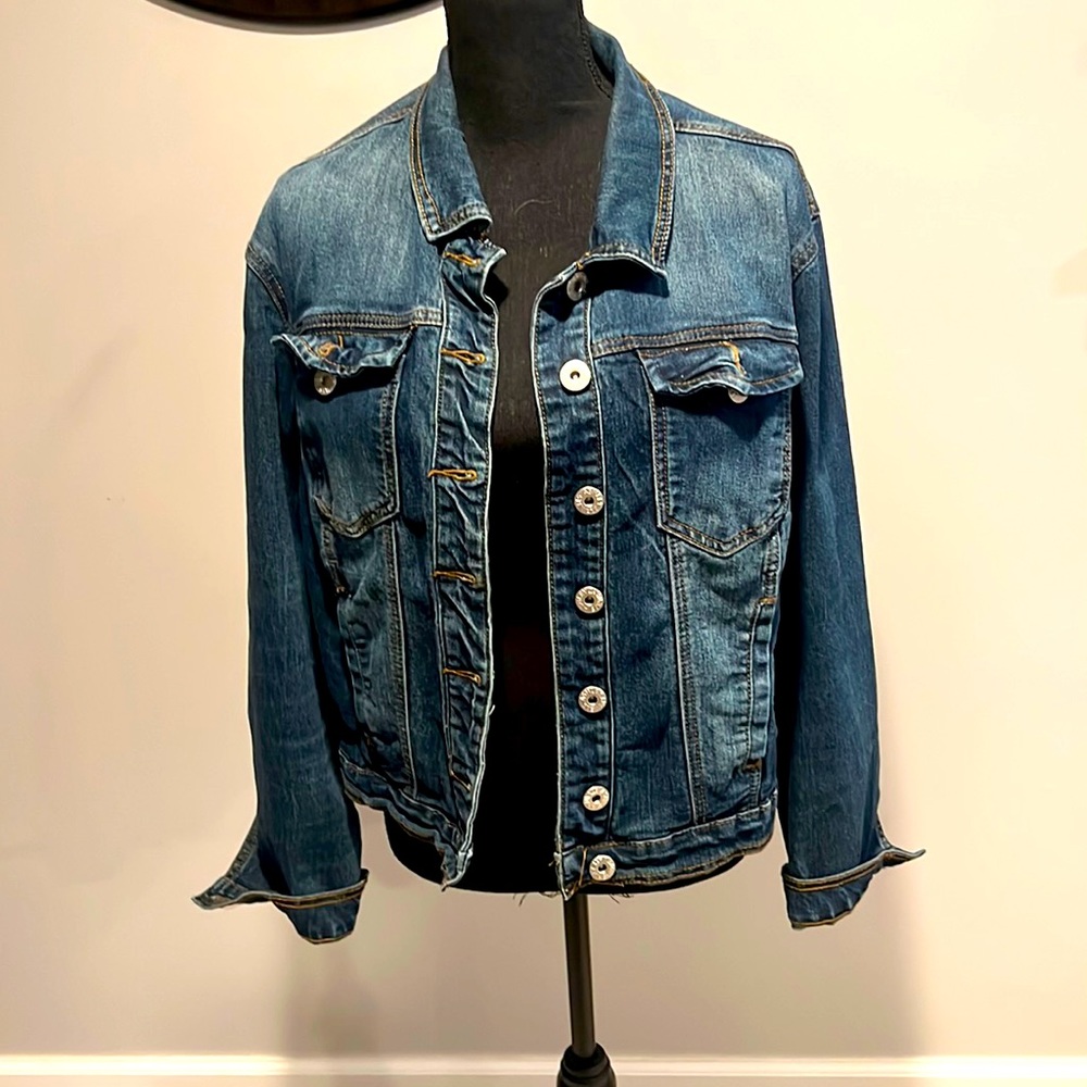 Ashley Stuart Jean Jacket sz 18/20